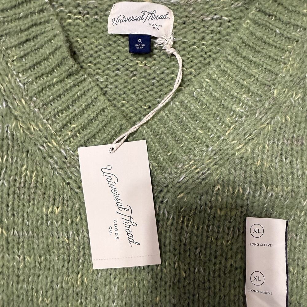 Universal Thread Women's V-Neck Pullover Sweater Green Size XL NWT - Picture 6 of 9